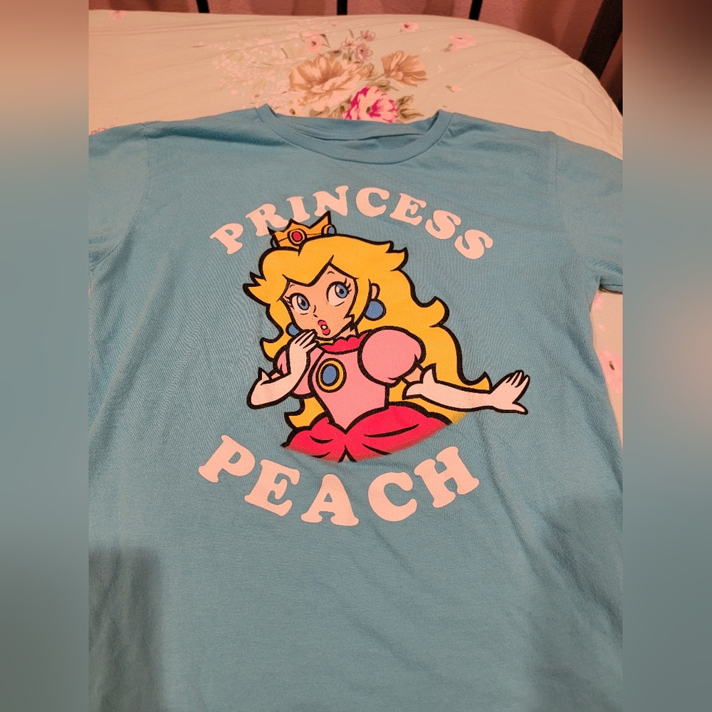 Nintendo Super Mario Blue Kids T-Shirt - Picture 2 of 6